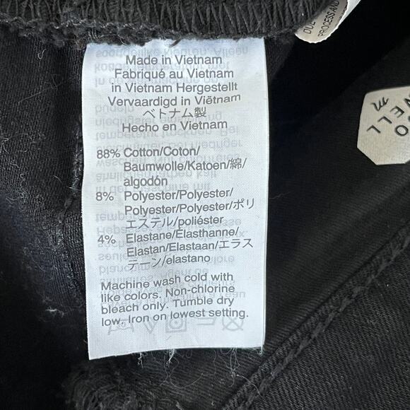 Madewell High Rise 9" Skinny Jeans ISKO Stay Black - Picture 5 of 5